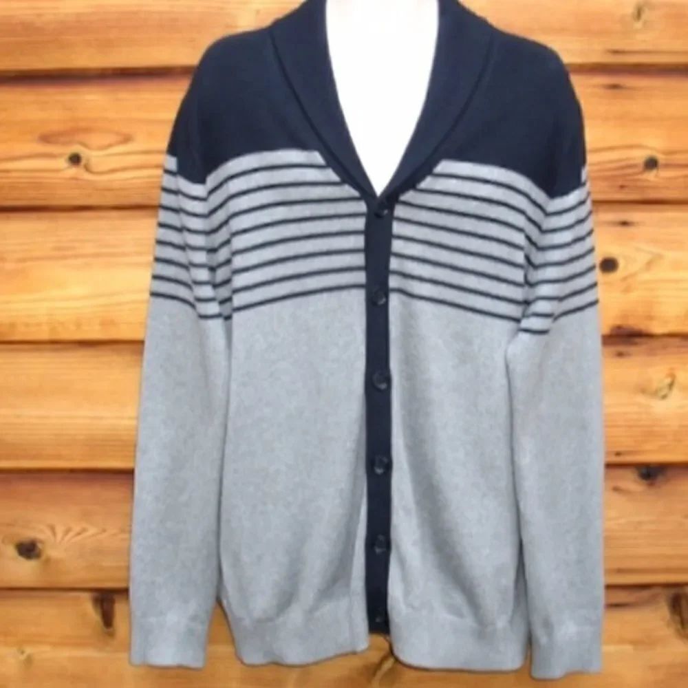 Banana Republic Blue Gray Cardigan Sweater
